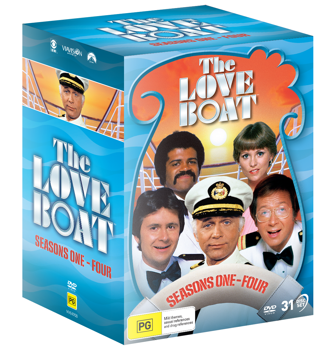 Vve4703 The Love Boat Seasons 1 4 Dvd Slipcase 3d Rating