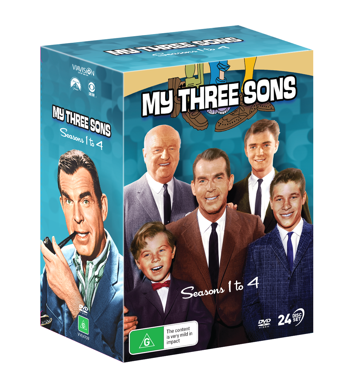 Vve4709 My Three Sons Season 1 4 Dvd Art Part1 Slipcase3d