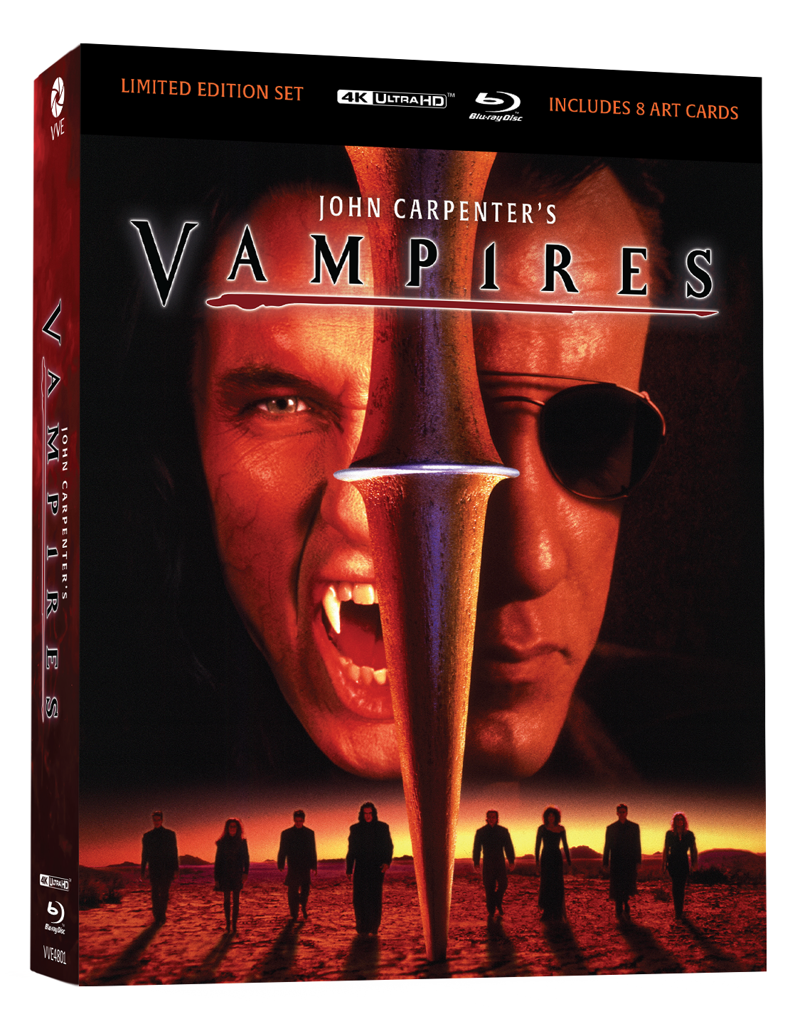 Vve4801 John Carpenter's Vampires Limited Edition 4k + Blu Ray Hardcase 3d Jcard
