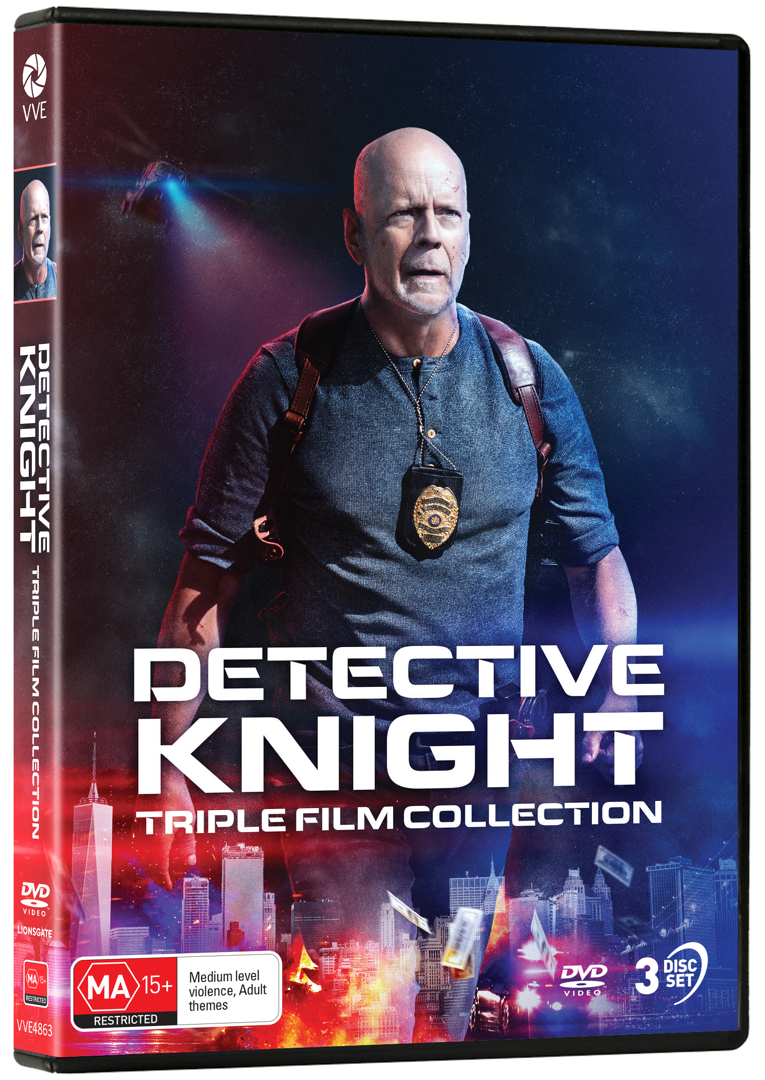 Vve4863 Detective Knight Triple Film Collection Dvd 1