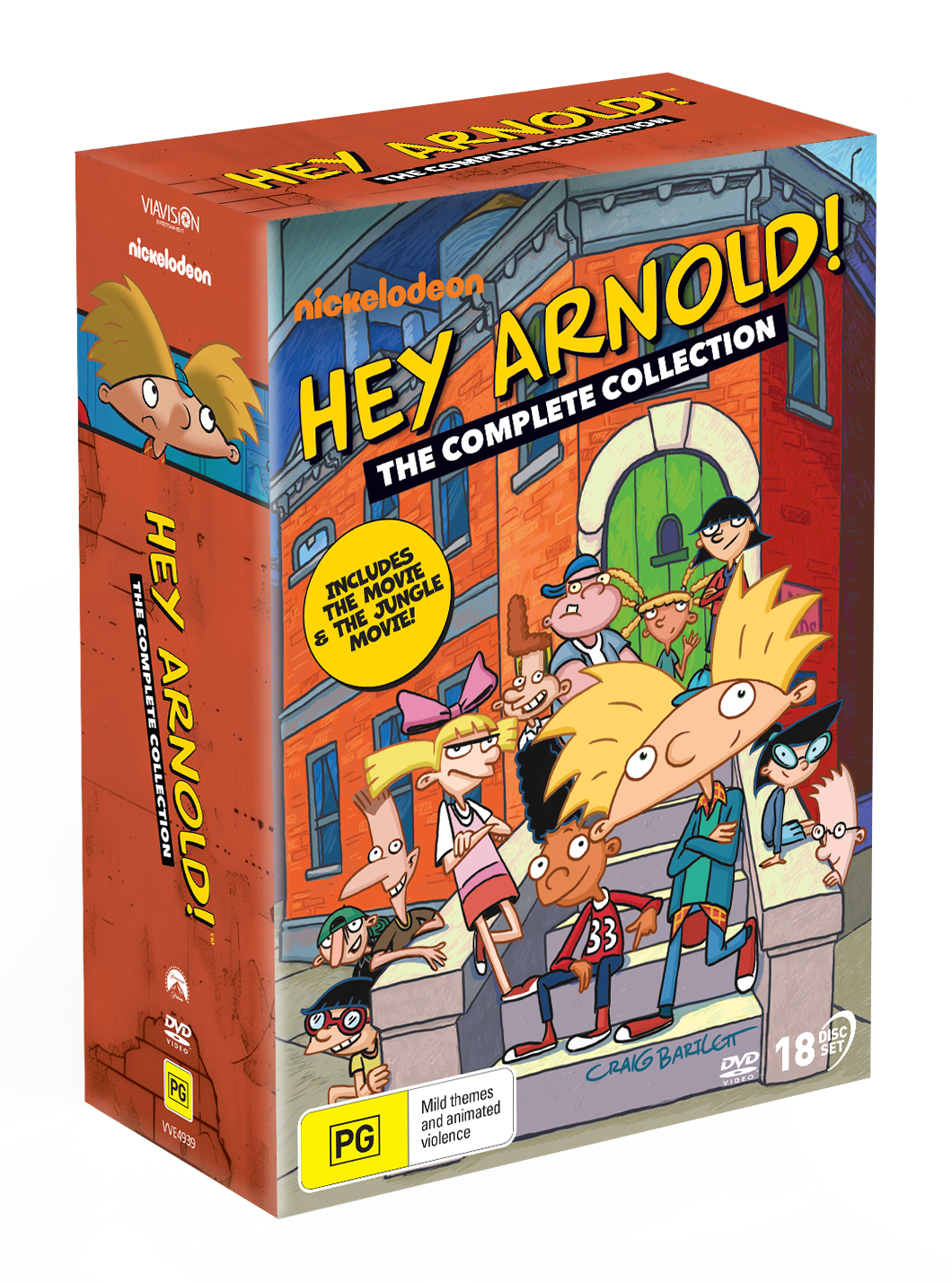 Vve4939 Hey Arnold! The Complete Collection Dvd Slipcase 3d