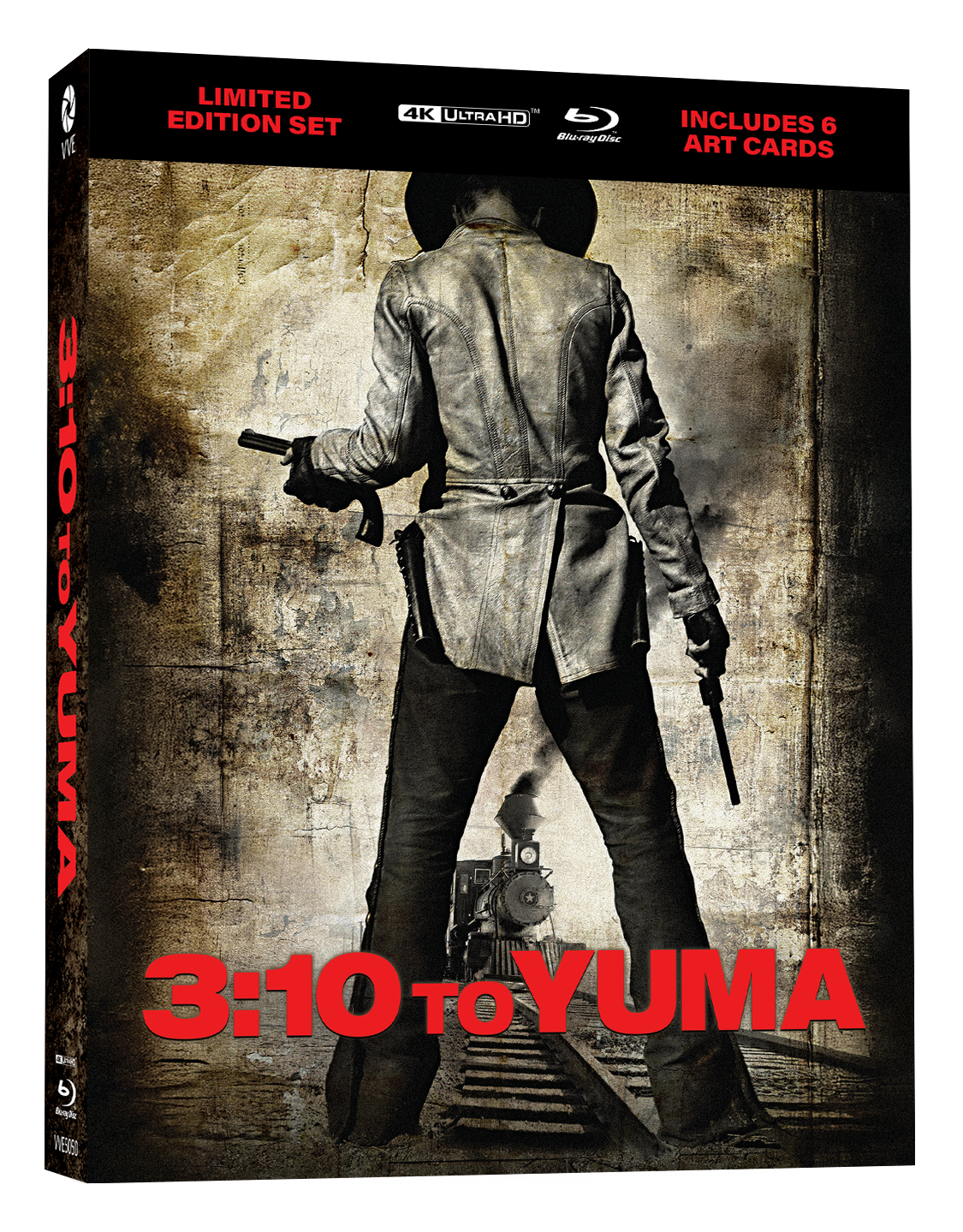 Vve5050 3 10 To Yuma Limited Edition 4k + Blu Ray Hardcase 3d Jcard