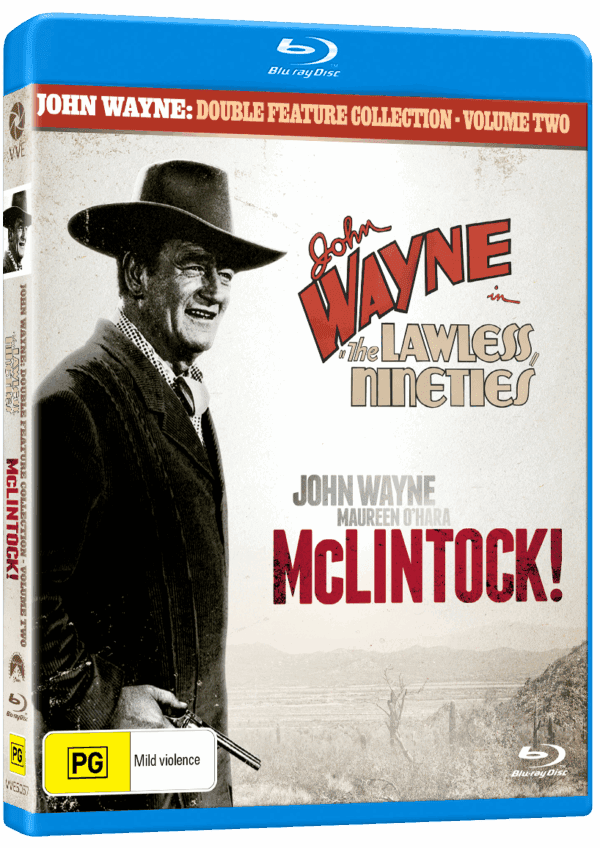 Vve5057 John Wayne Double Film Pack Collection Two Blu Ray Slick 3d