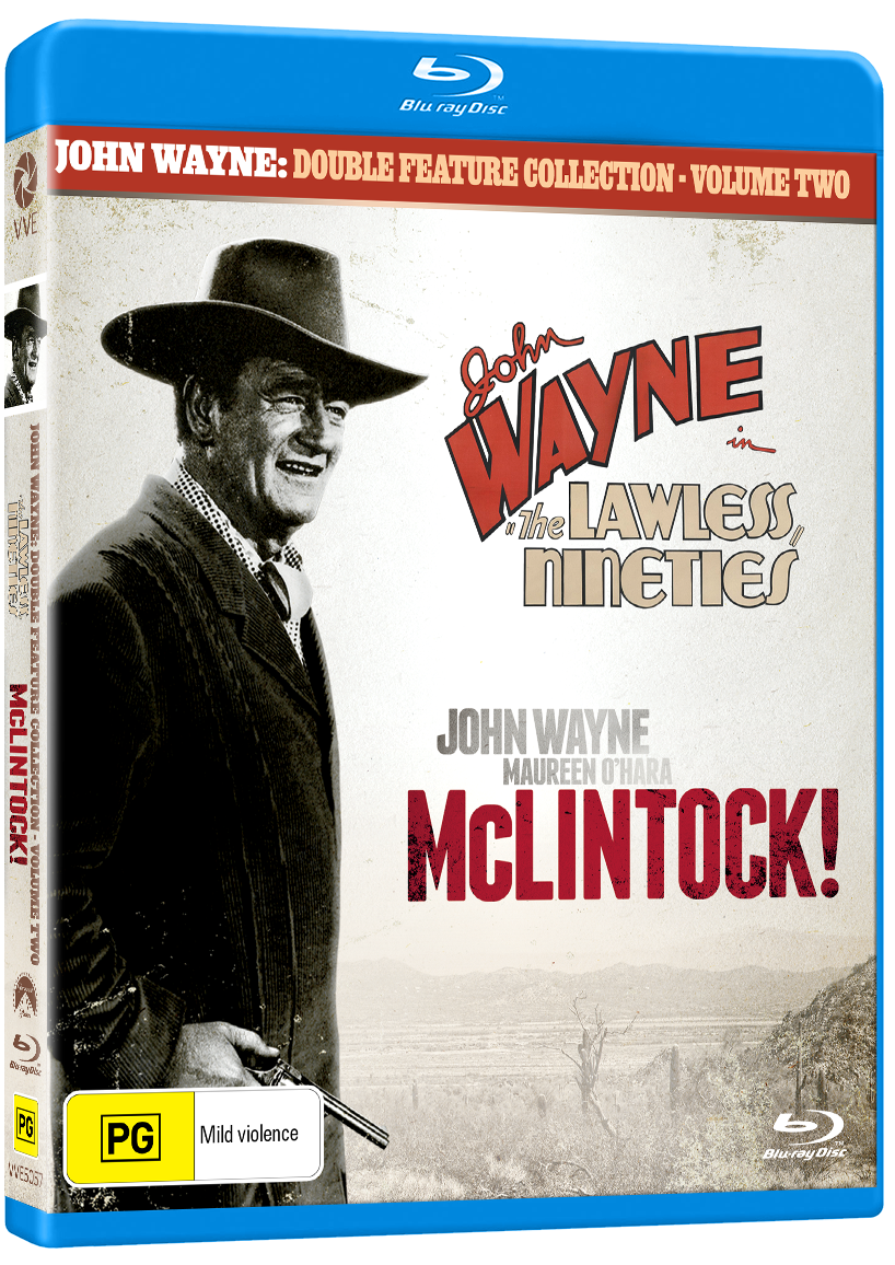 Vve5057 John Wayne Double Film Pack Collection Two Blu Ray Slick 3d