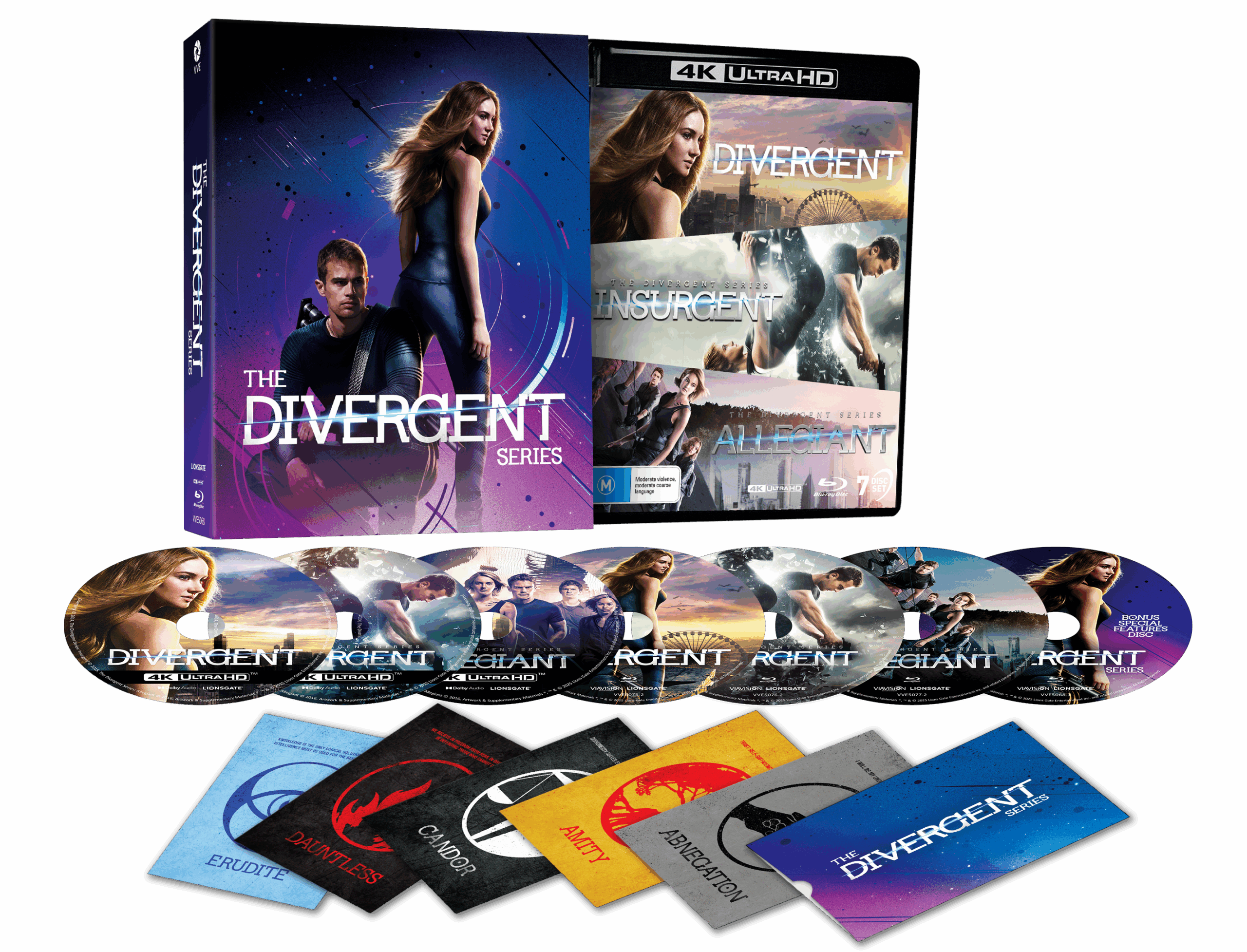 Vve5068 The Divergent Series 3 Film Collection 4k & Blu Ray Expanded