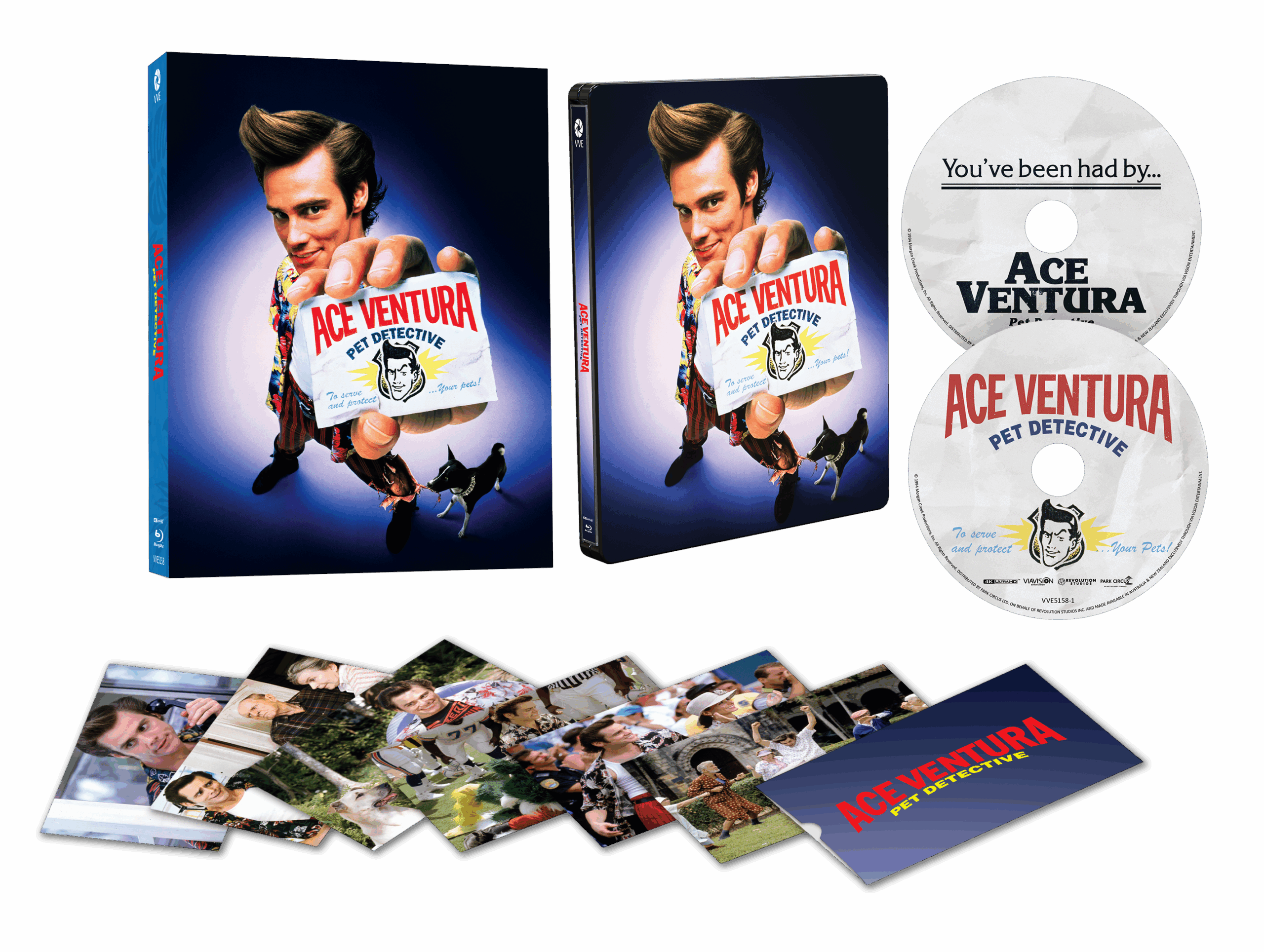 Vve5158 Ace Ventura Pet Detective Limited Edition 4k + Blu Ray Expanded