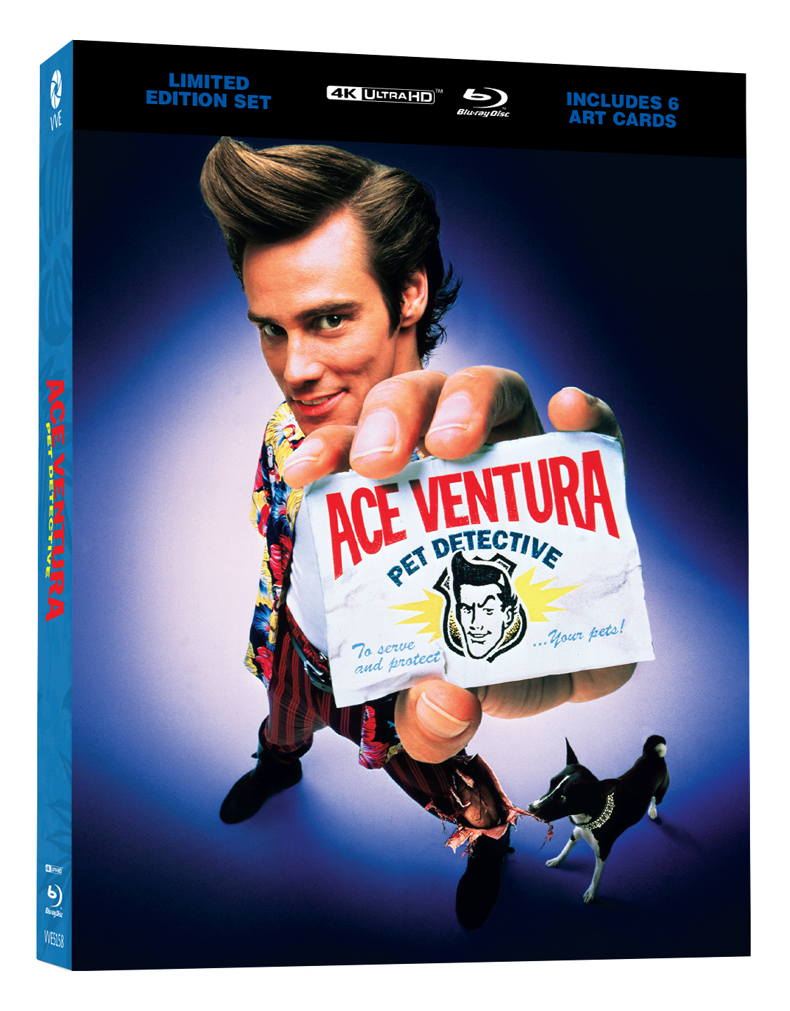 Vve5158 Ace Ventura Pet Detective Limited Edition 4k + Blu Ray Hardcase Jcard 3d