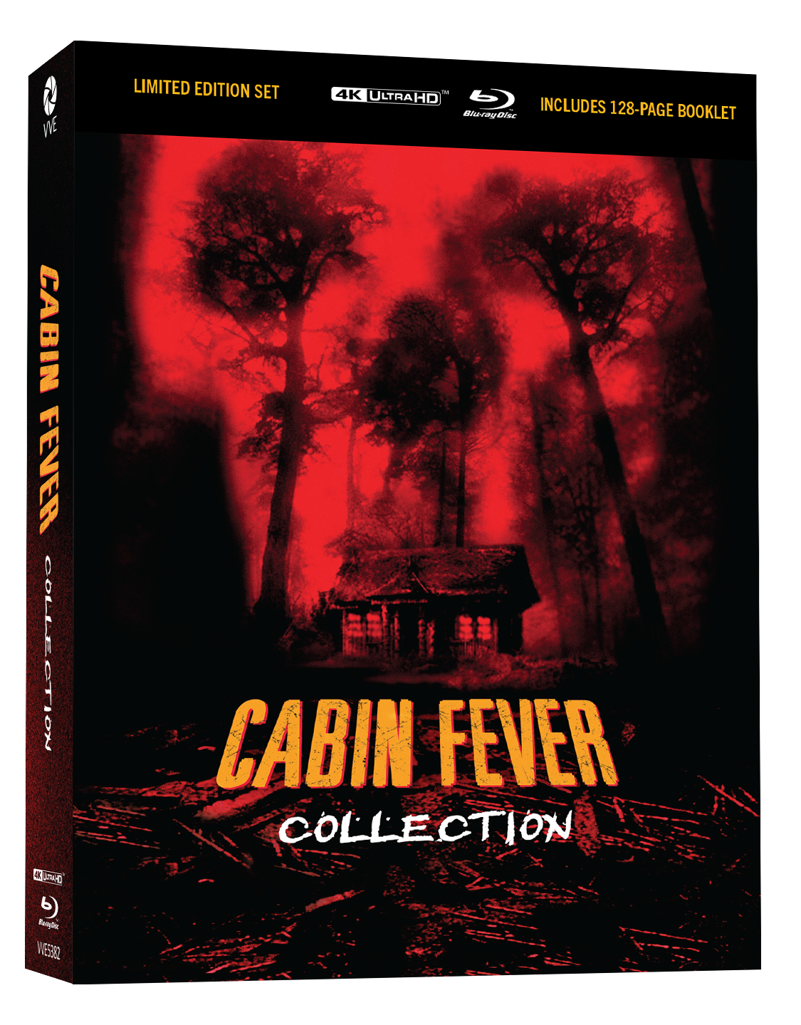 Vve5382 Cabin Fever Collection 4k & Blu Ray Hardcase 3d Jcard